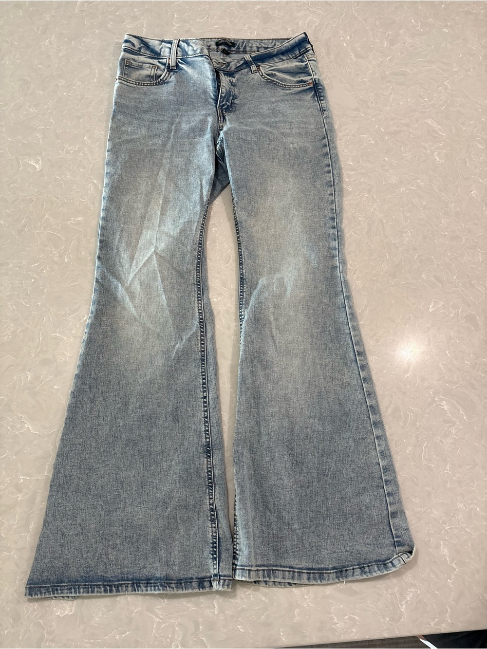 Women’s Light Wash Flared Jeans - Classic Comfort- Wild fable
